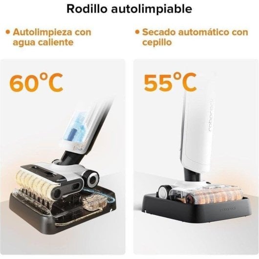 Aspiradora en Seco y Húmedo Roborock Flexi Pro 17.000 Pa Autolimpieza Rodillo Inteligente