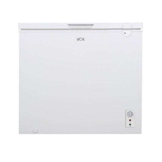 Congelador horizontal VOK EVF-291CDEW 291L dual LED silencioso convertible