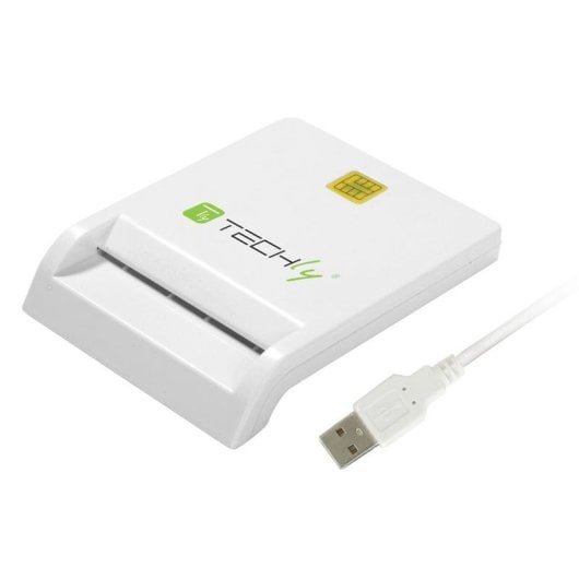 Techly Compact Smart Card Reader/Writer USB2.0 Branco I-CARD CAM-USB2TY