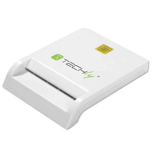 Techly Compact Smart Card Reader/Writer USB2.0 Branco I-CARD CAM-USB2TY