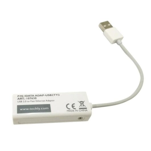 Adaptador USB para Ethernet Techly IDATA ADAP-USB2TY2 100 Mbit/s Branco