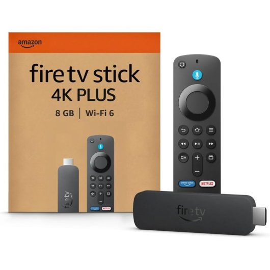 Lecteur multimédia Amazon Fire TV Stick 4K Plus Quad-Core Wi-Fi 6 Alexa 8GB