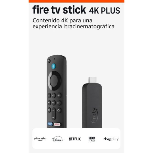 Lecteur multimédia Amazon Fire TV Stick 4K Plus Quad-Core Wi-Fi 6 Alexa 8GB