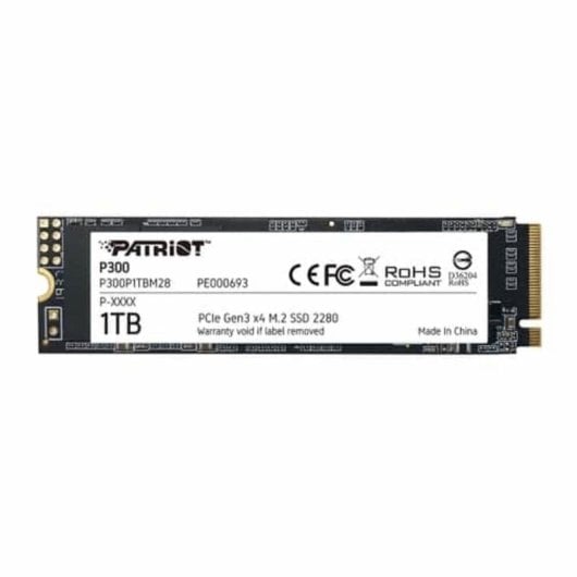 Disco Duro Patriot P300 1TB M.2 SSD 2100 MB/s PCIe 3.0 NVMe