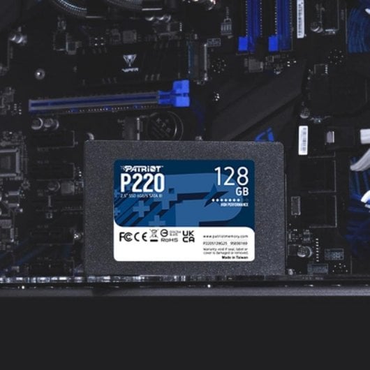 Disque Dur Patriot P220 128GB SSD 2.5" 550 Mo/s Fiabilité S.M.A.R.T TRIM