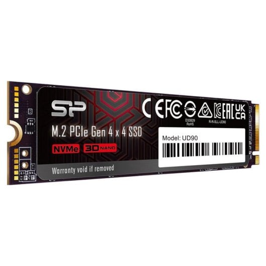 Disco Duro Silicon Power UD90 4TB M.2 SSD 5000MB/s PCIe 4.0 NVMe 3D NAND