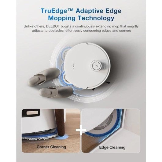 Saugroboter mit Wischfunktion Ecovacs Deebot T30 Pro Mit Absaugstation Navigationsklasse Laser 10.000 Pa Mit KI Sprachsteuerung