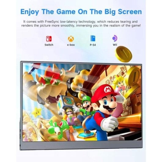 Monitor Uperfect 15.6" FullHD 60Hz IPS FreeSync HDR Tempo di Risposta Rapido