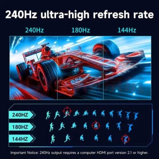 Monitor Uperfect 16" 2.5K Wide QHD 240Hz IPS FreeSync VESA 16:10