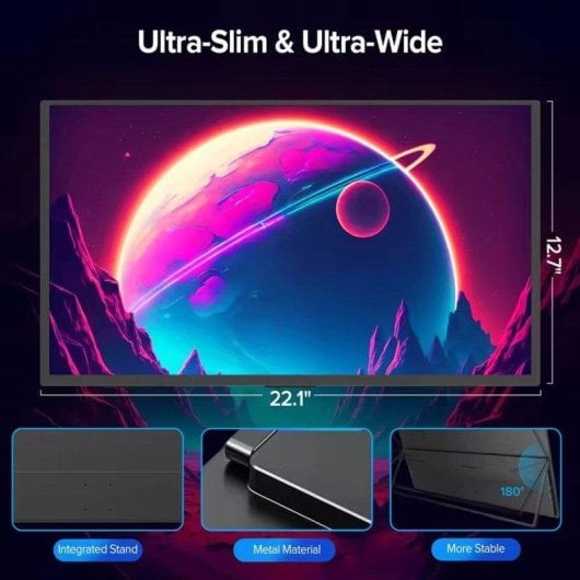 Monitor Uperfect 24.5" FullHD 240Hz IPS FreeSync Tempo 1ms Supporto VESA