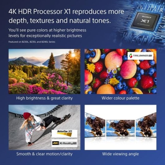 Sony FW-85BZ40L 85" LCD 4K Ultra HD Segnaletica Digitale WiFi 24/7