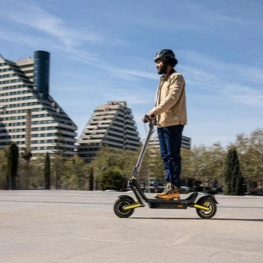 Patinete elétrico Cecotec Bongo GS50 XXL Connected 350W Autonomia 50km Rodas 10" Dupla suspensão Preto Amarelo