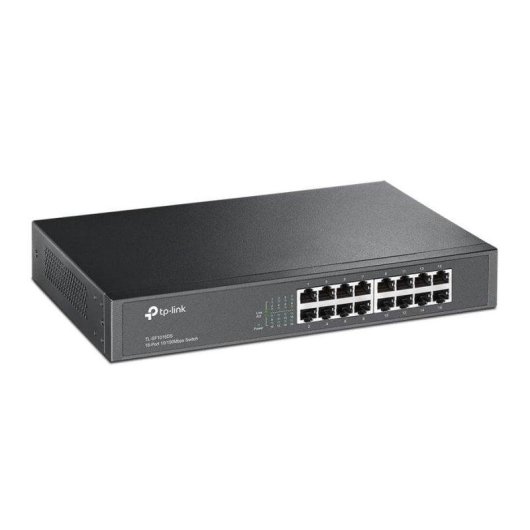 Switch TP-Link TL-SF1016DS Fast Ethernet 16 Ports Rackmount Metallgehäuse