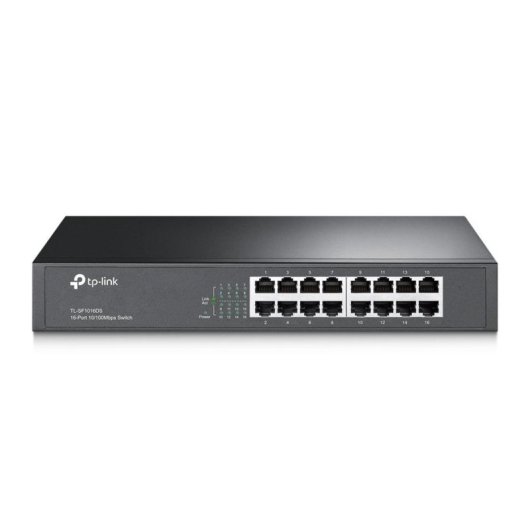Switch TP-Link TL-SF1016DS Fast Ethernet 16 Ports Rackmount Metallgehäuse
