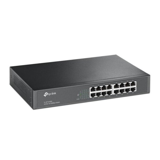 Switch TP-Link TL-SF1016DS Fast Ethernet 16 Ports Rackmount Metallgehäuse