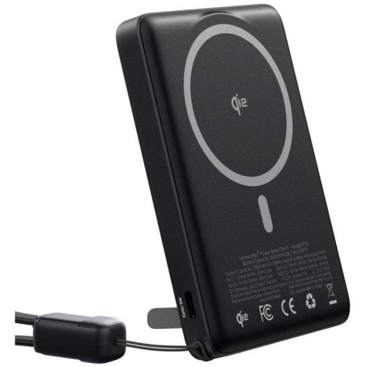 Batería externa INIU MagPro Qi2 10000 mAh magnética 45W negra carga rápida