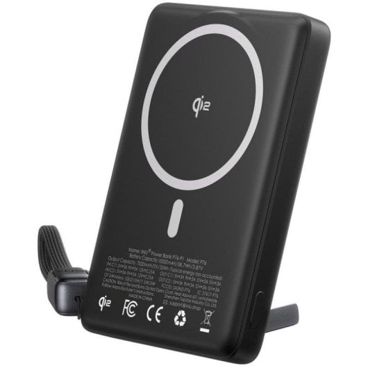 Batería externa INIU MagPro Qi2 10000 mAh magnética 45W negra carga rápida