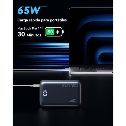 INIU Leopard Power Powerbank Compacto 20.000mAh 65W Preto