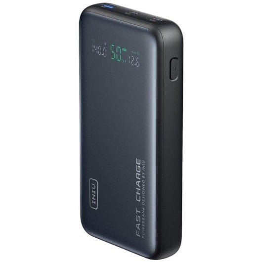 INIU Leopard Power Powerbank Compatto 25000mAh 140W Nero con Cavo Integrato