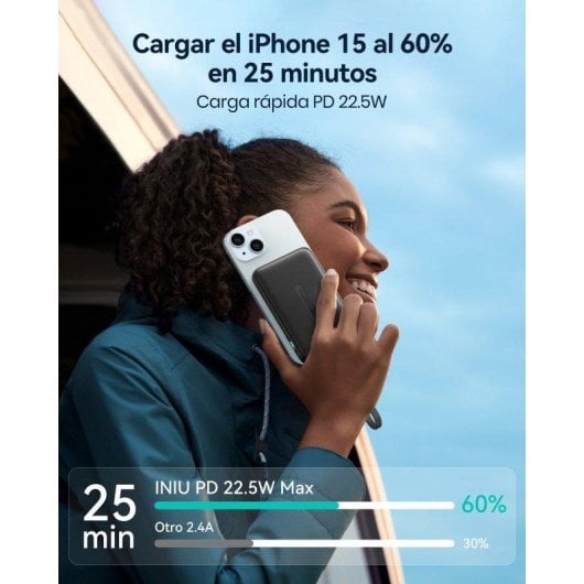 Powerbank INIU Pocket Neo 10.000mAh 22.5W Noir charge rapide PD