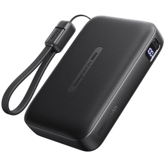 Powerbank INIU Pocket Neo 20000 mAh Negro Display LED Carga rápida 22.5W
