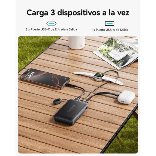 Powerbank INIU Pocket Neo 20000 mAh Negro Display LED Carga rápida 22.5W
