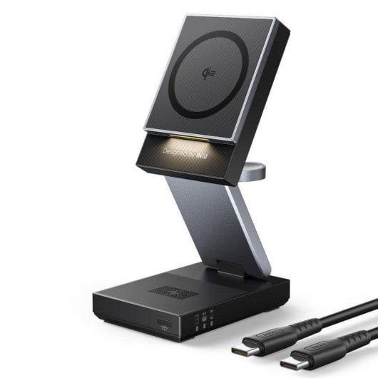 Cargador inalámbrico INIU MagPro 3 en 1 Qi2 plegable para iPhone, AirPods y Apple Watch