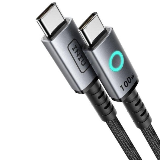 Câble USB-C INIU C21-P1 Magnétique Nylon Tressé 1,2m 100W Noir