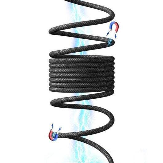 Câble USB-C INIU C22-P1 1,2 m Magnétique 240 W Tricoté Noir