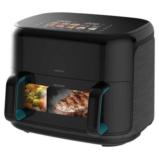 Freidora de Aire Cecotec Cecofry&Grill Smokin'Prime 11000 11L 2800W Dubbele Mand Grill Roker