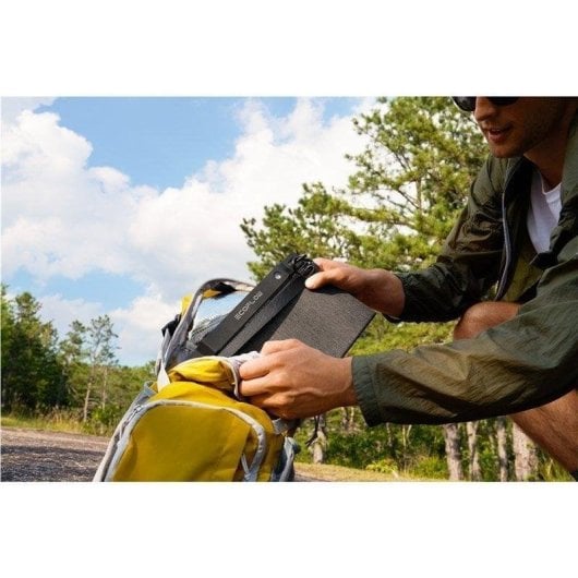 Solarpanel EcoFlow 28W – 2 USB-Anschlüsse – Zusammenklappbar – IP68 Widerstand