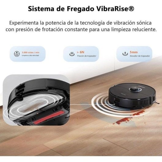 Aspirateurs Robots et Laveur Roborock S8 Navigation LiDAR 6 000 Pa Contrôle vocal et App