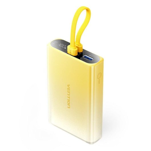 Powerbank Vention FHZY0 10000 mAh 22,5W Giallo USB-C Lightning USB-A