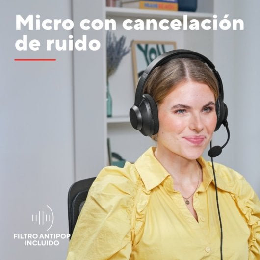 Auricolari Trust Ayda Max con cavo USB-C/USB-A con Cancellazione Rumore Nero