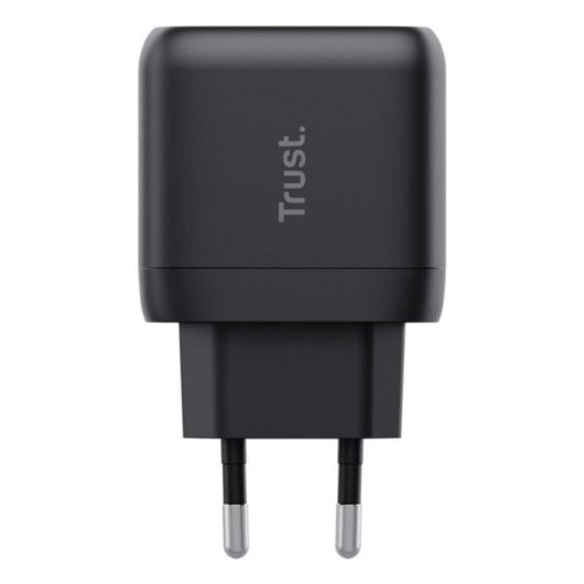 Cargador Trust Maxo GaN USB-C 45 W con cable 2 m negro