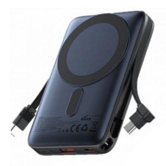 Batterie externe Vention I16L0 10000mAh 22,5W sans fil bleu support LED