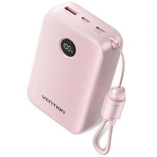 Batterie externe Vention FKBP0-C 20000mAh 22.5W Rose câble USB-C