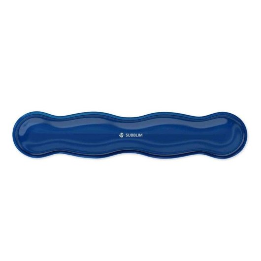Reposamuñecas Subblim Ergo Cristal Flex gel refrigerante blu scuro ergonomico