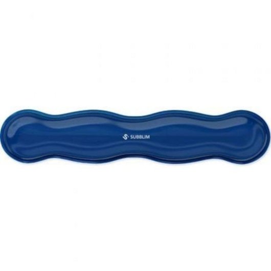 Reposamuñecas Subblim Ergo Cristal Flex gel refrigerante blu scuro ergonomico
