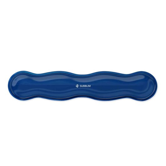 Reposamuñecas Subblim Ergo Cristal Flex gel refrigerante blu scuro ergonomico