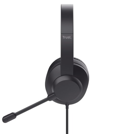 Auriculares Trust Ayda Max USB com fio USB-C/A para escritório com microfone preto