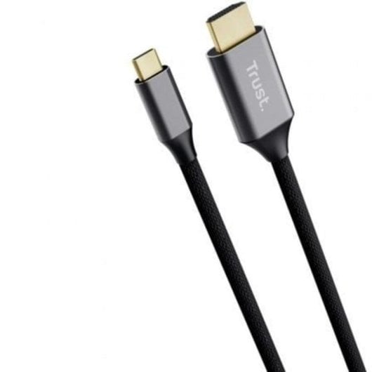 Adaptador Trust Calyx 25630 USB-C para HDMI 2m 4K Preto Prata