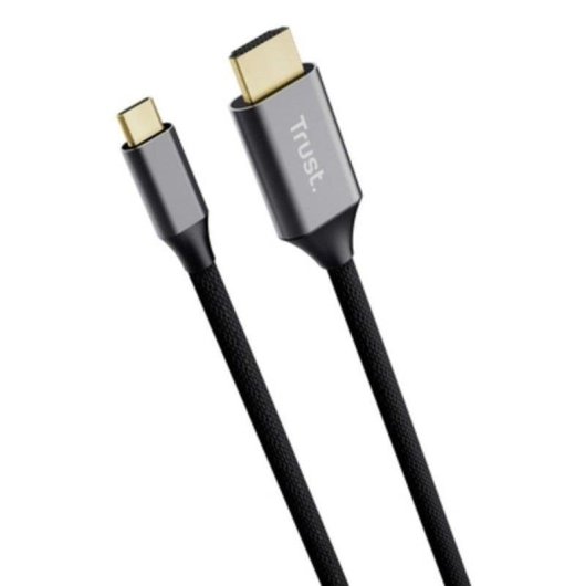 Convertisseur Trust Calyx 25630 USB-C vers HDMI 2 m 4K Noir Argent