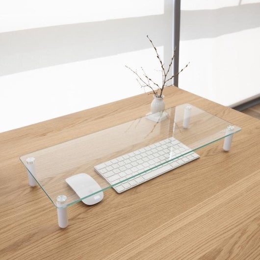 Suporte para Portátil TooQ TQMR061 Alumínio Vidro Temperado 20 kg Transparente