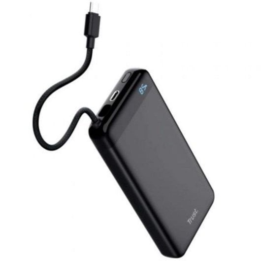 Powerbank Trust Fiera 20000mAh 20W USB-C Duplo Carregamento e Ecrã LED