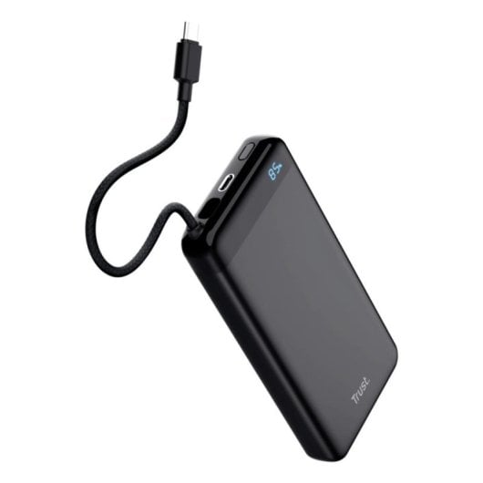 Powerbank Trust Fiera 20000mAh 20W USB-C Duplo Carregamento e Ecrã LED