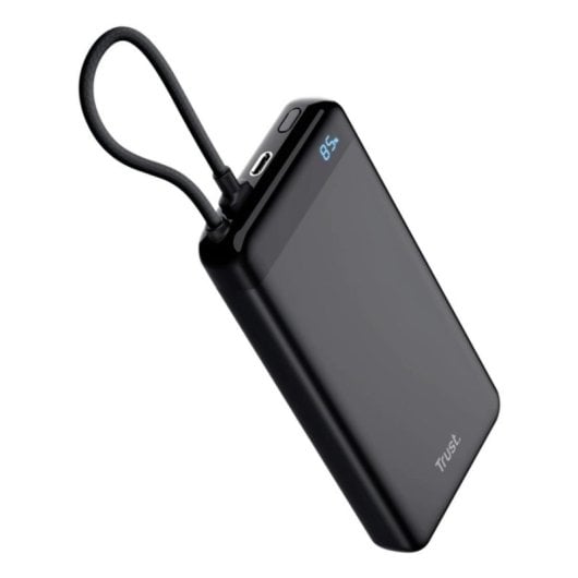 Powerbank Trust Fiera 20000mAh 20W USB-C Duplo Carregamento e Ecrã LED