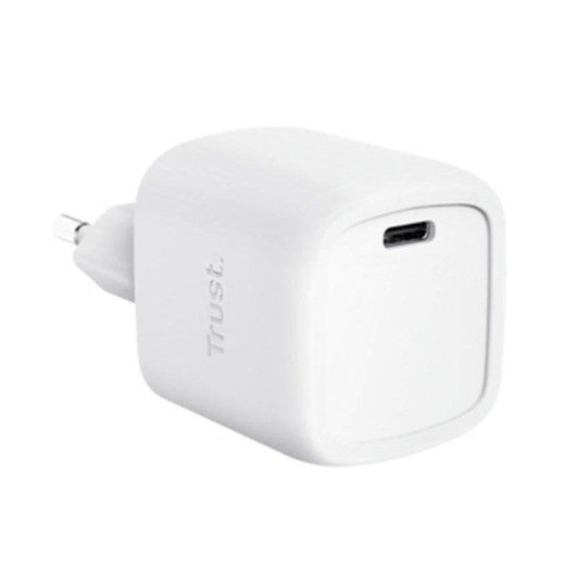 Carregador USB-C Trust Maxo GaN 30W Compacto Carga Rápida Branco