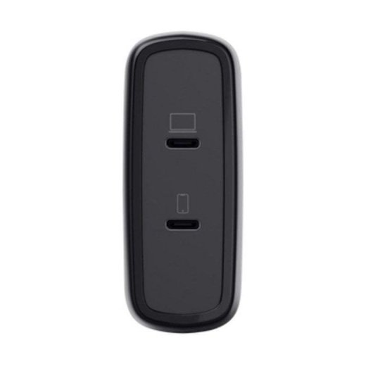 Cargador Trust Maxo GaN 100W 2 Puertos USB-C Carga Rápida Cable 2m Negro