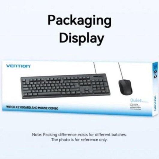Tastatur Vention KTY-EN Membran mit symmetrischer USB-A Maus 104 Tasten EN